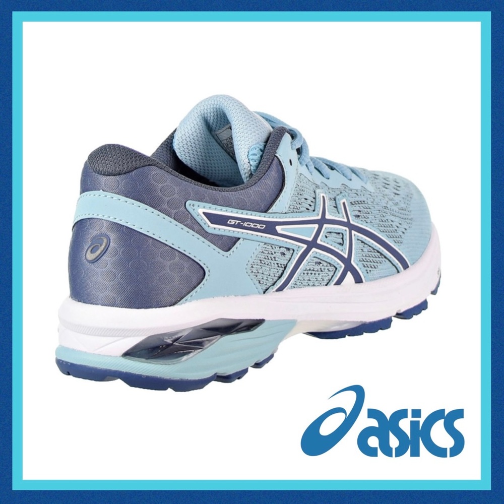 NIB ASICS Women's GT-1000 6 Running Shoe, Porcelain Blue/Smoke Blue/White Size 9 - Picture 3 of 6